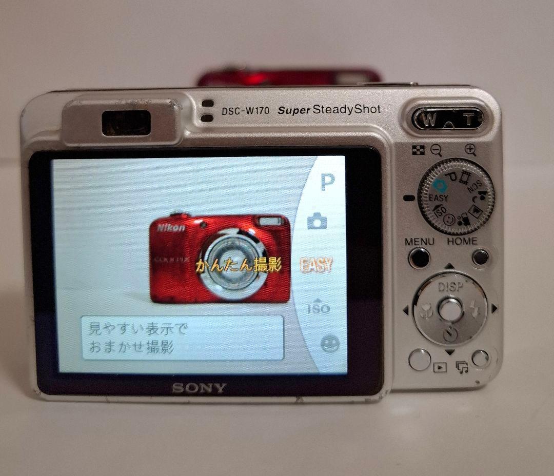 ジャンク品ソニー SONY Cyber-Shot DSC-W170コンテジ