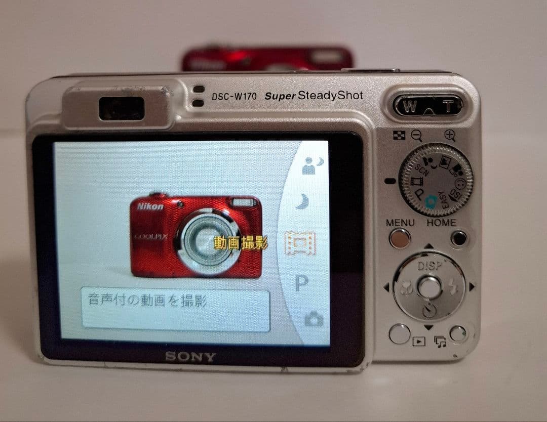 ジャンク品ソニー SONY Cyber-Shot DSC-W170コンテジ