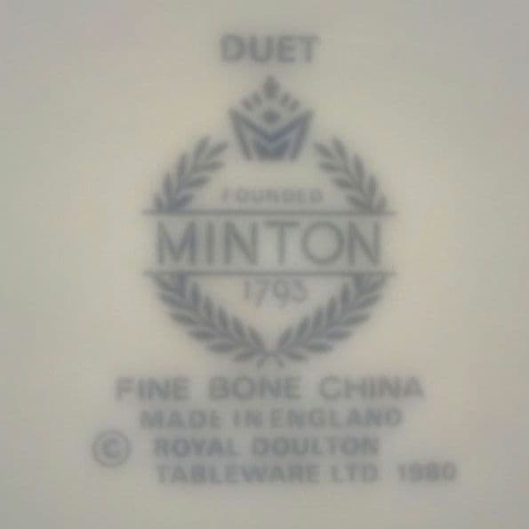 【廃盤品・未使用品】ヴィンテージ ミントン デュエット プレートセット ７枚