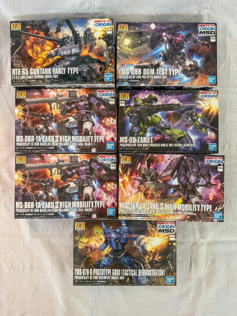 HG ガンプラGUNDAM THE ORIGINシリーズ 15体セット