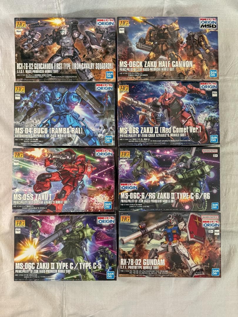 HG ガンプラGUNDAM THE ORIGINシリーズ 15体セット