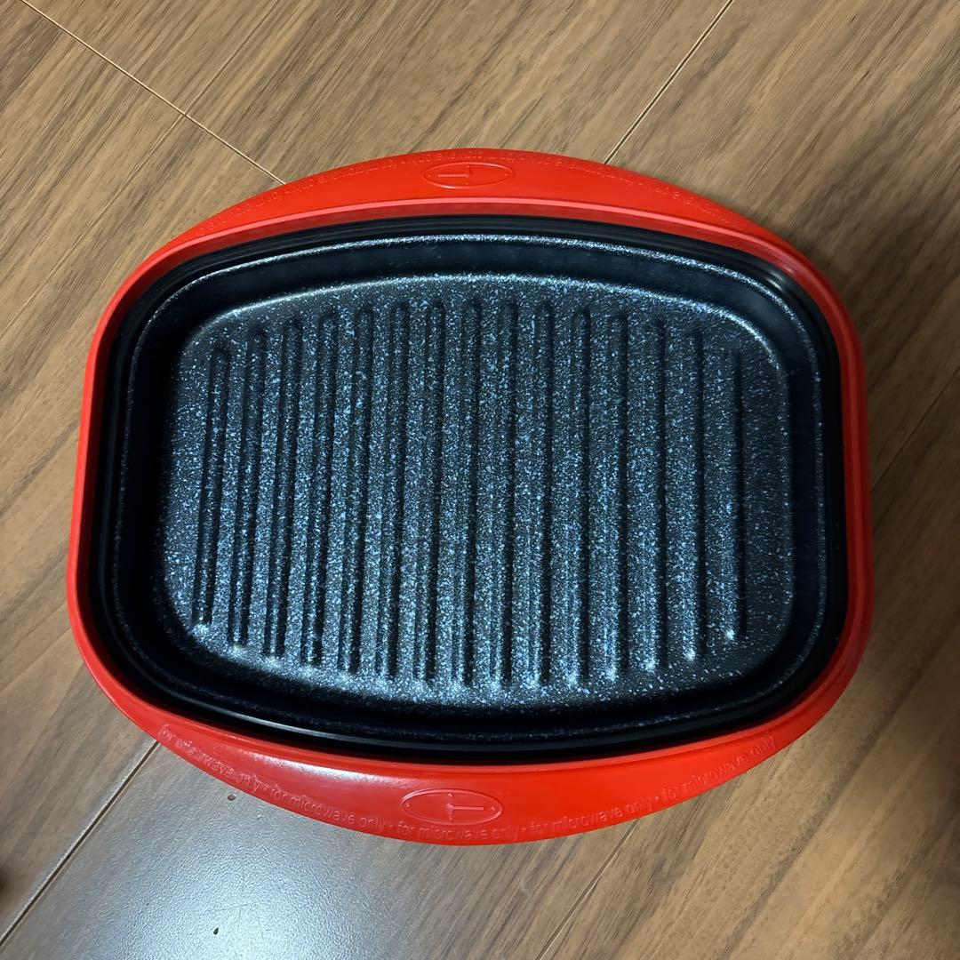 電子レンジ専用調理器具レンジメートPRO グランデ　レンジメートプロ　赤色