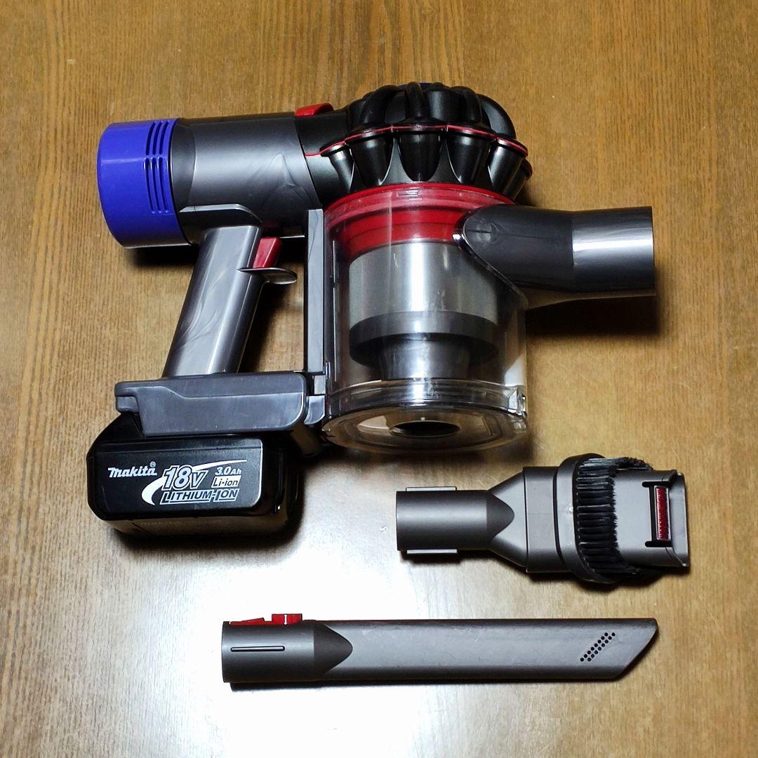 ダイソン SV11掃除機＋マキタ18vアダプターセット 完全分解清掃済み 動作品
