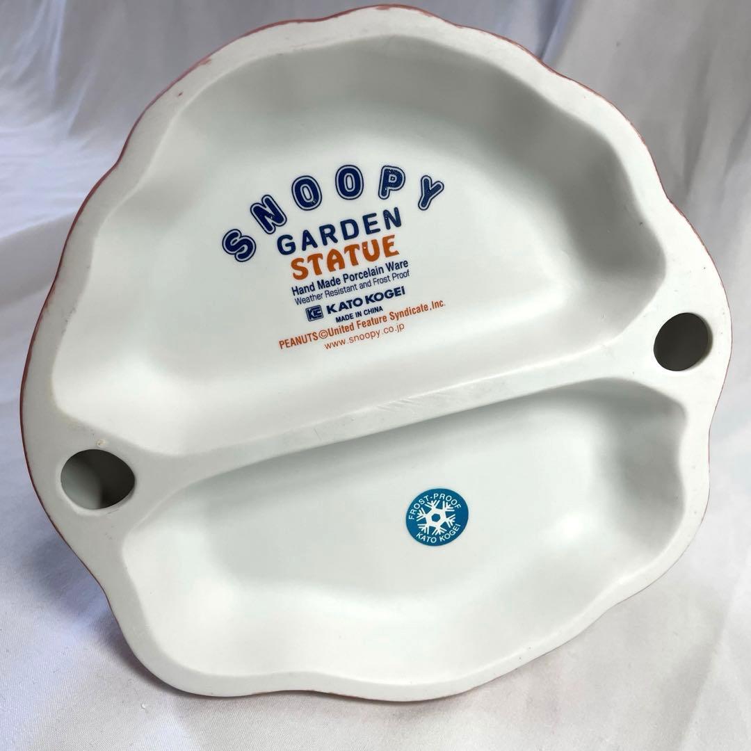 【未使用 廃盤】加藤工芸　スヌーピー＆ウッドストック スタチュー