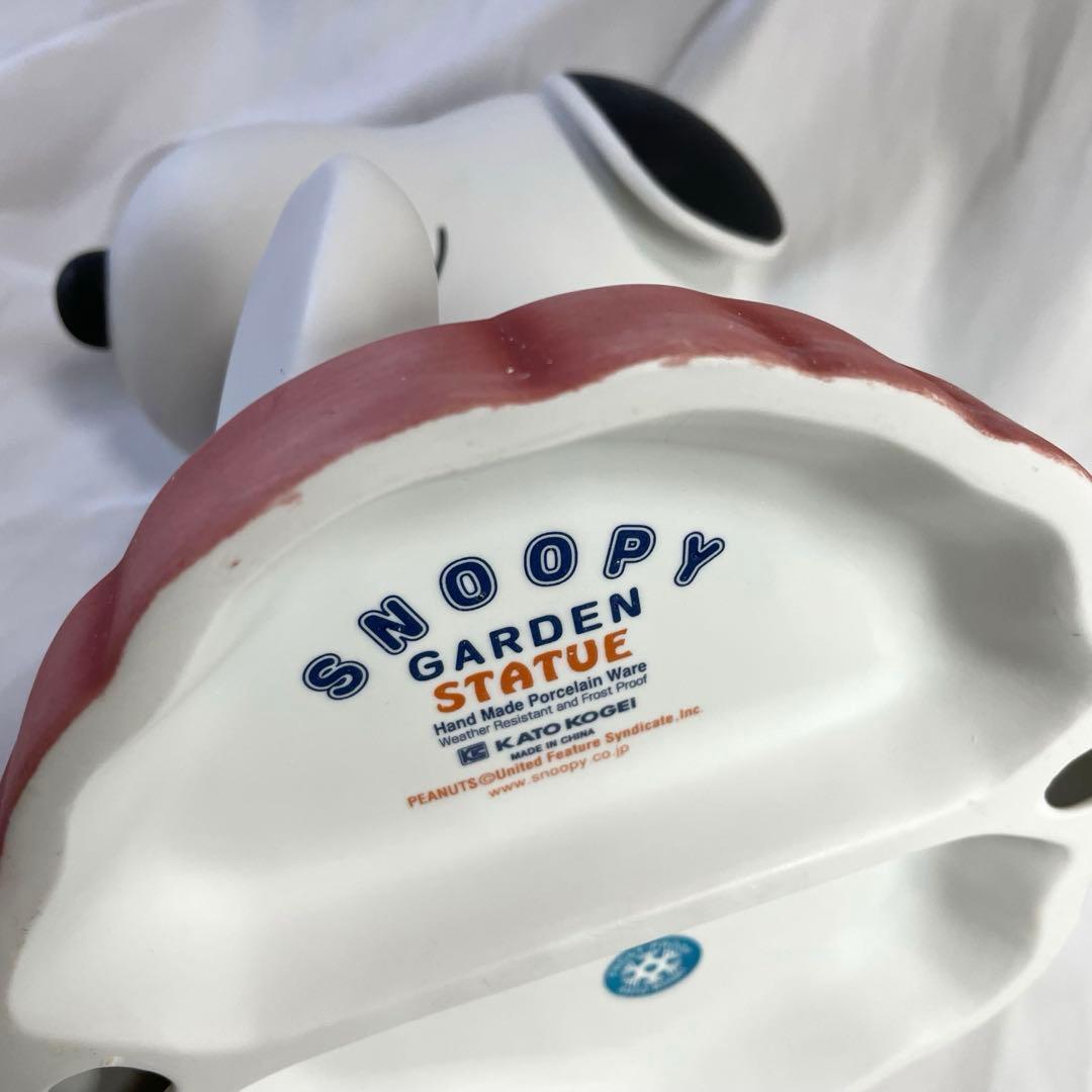 【未使用 廃盤】加藤工芸　スヌーピー＆ウッドストック スタチュー