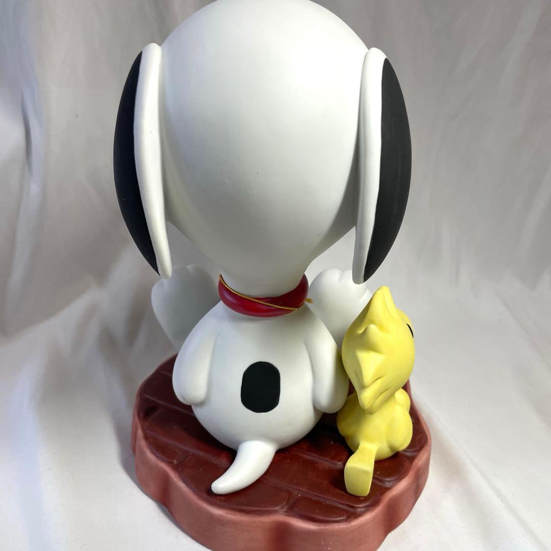 【未使用 廃盤】加藤工芸　スヌーピー＆ウッドストック スタチュー