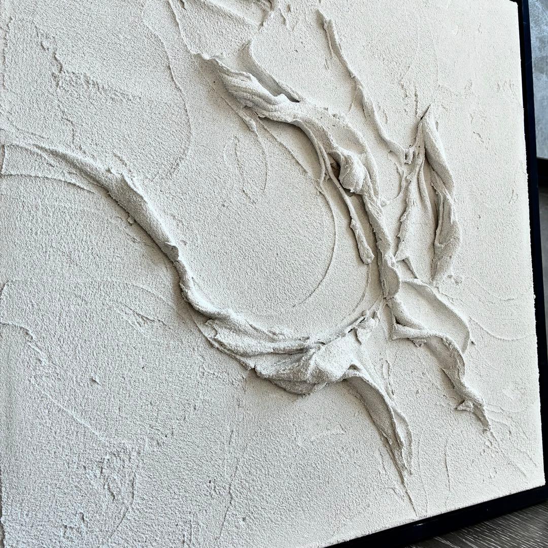 現代アート　35×35㎝　フレーム付き　インテリア　モダン　アートパネル　抽象画