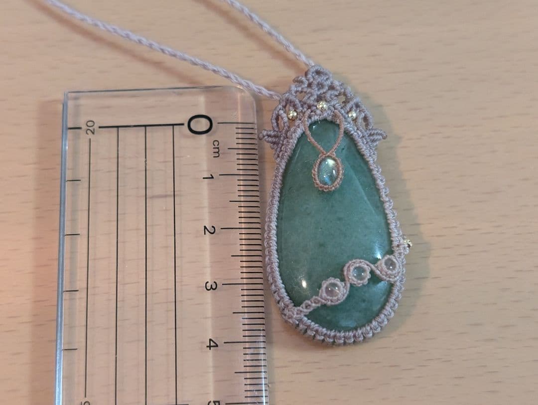 マクラメネックレス アベンチュリン ラブラドライト