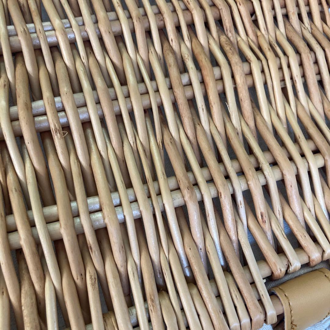 天然素材 フタ 付き かご 収納 バスケット レース 2個セット