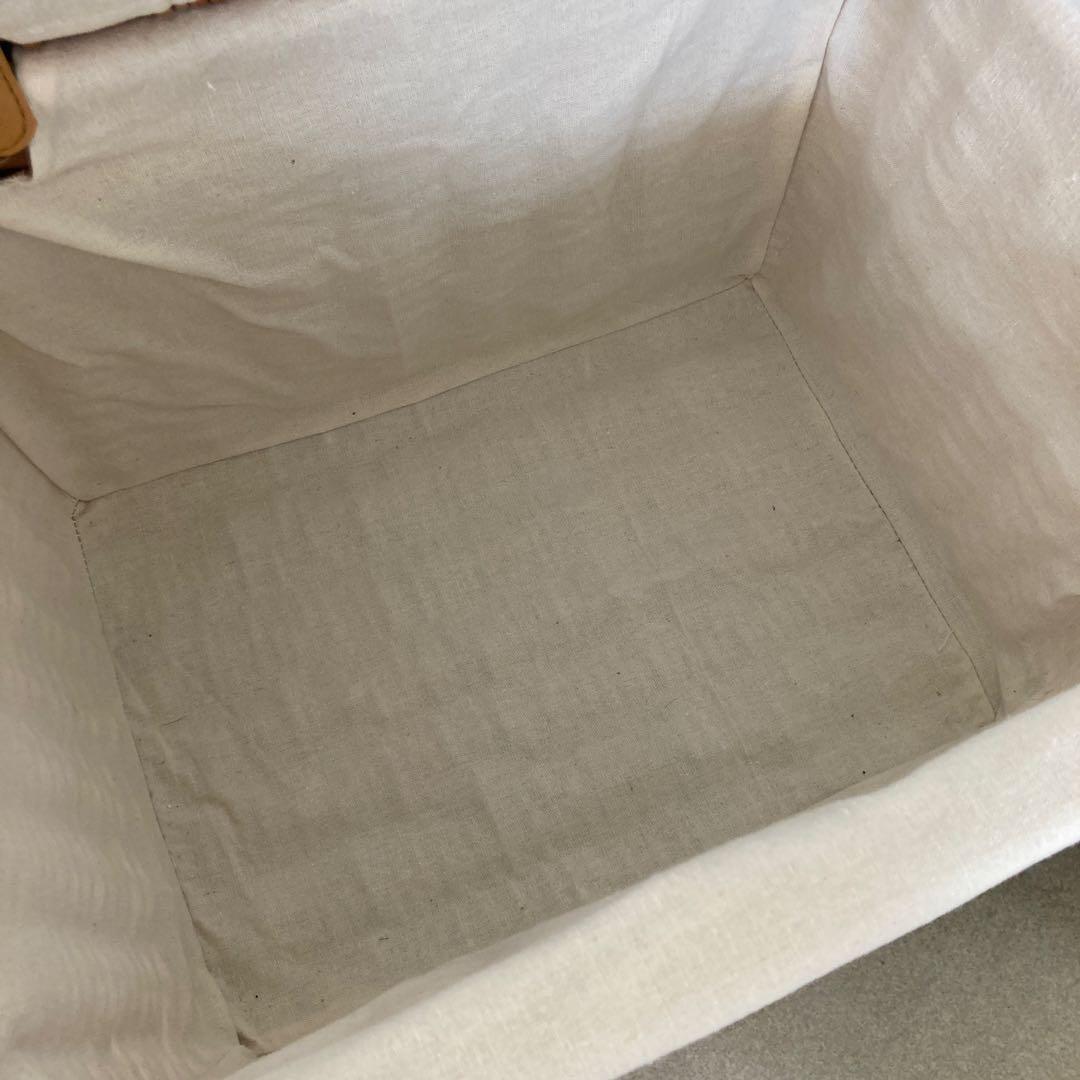 天然素材 フタ 付き かご 収納 バスケット レース 2個セット