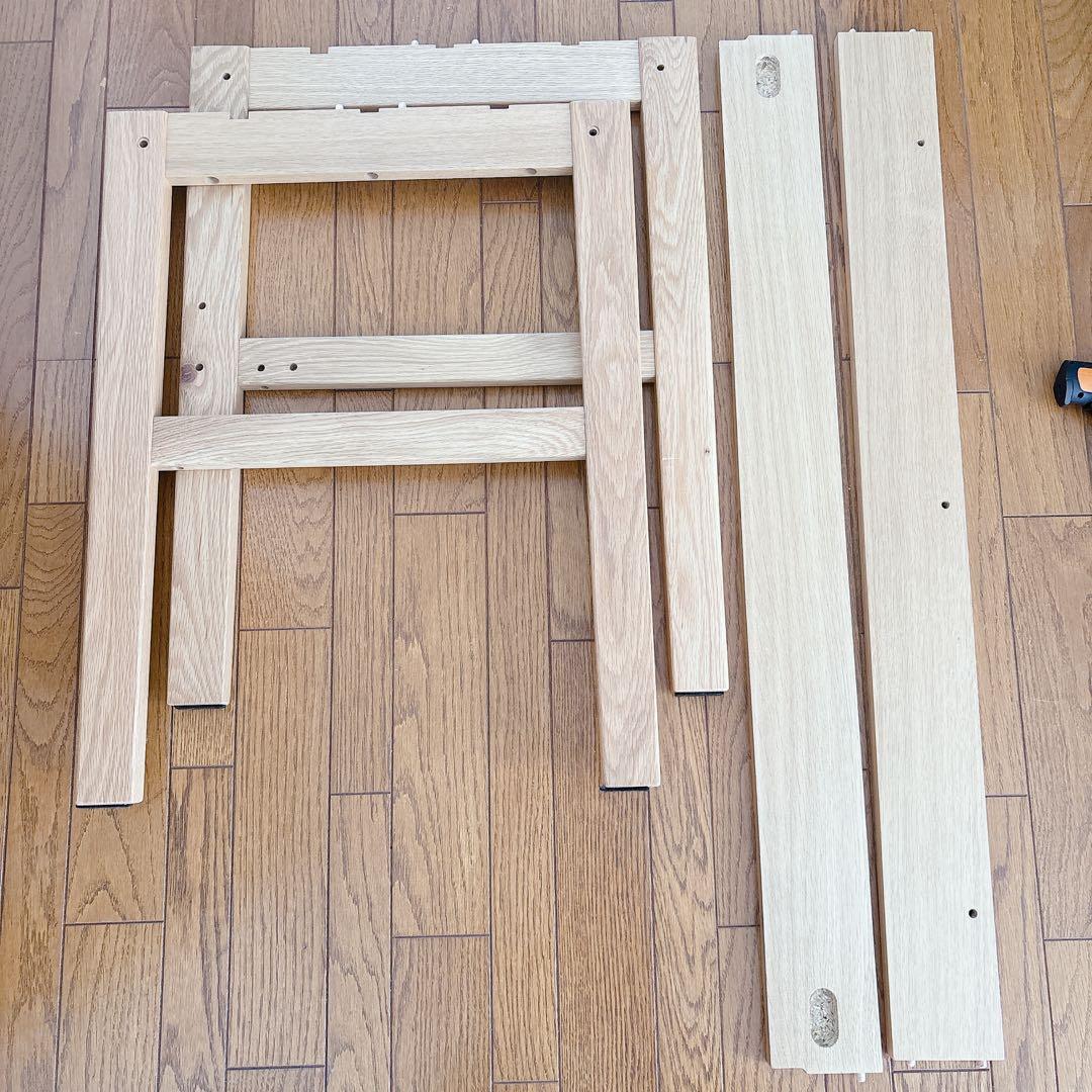 My様リクエスト品】無印良品 MUJI 無垢材 木製デスク オーク材 事務 学習