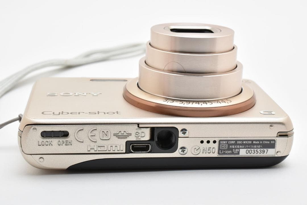 【美品】SONY Cyber-shot DSC-WX200 ゴールド　動作確認済