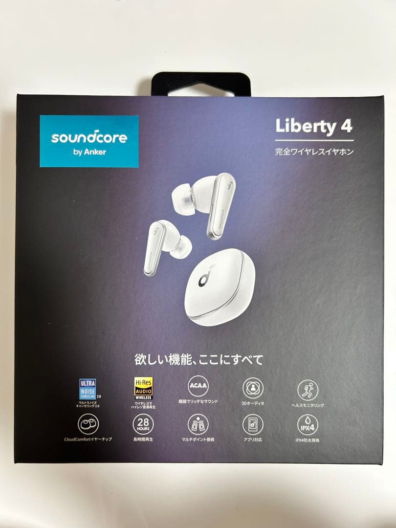 2/15限定｜Anker Liberty 4 ワイヤレスイヤホン 白 ★美品★