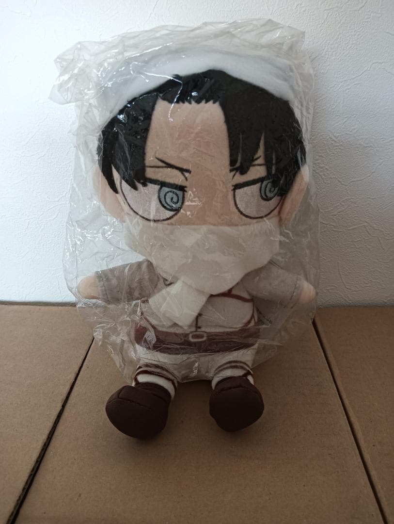 【新品未開封】進撃の巨人 ちみキャラぬいぐるみ お掃除 リヴァイ