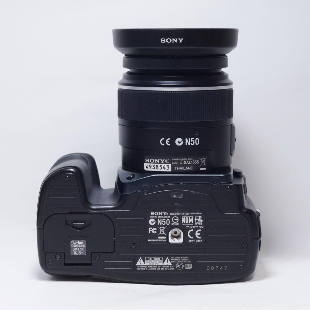 動作確認済 美品 SONY DSLR-A100 α100 18-55mm セット