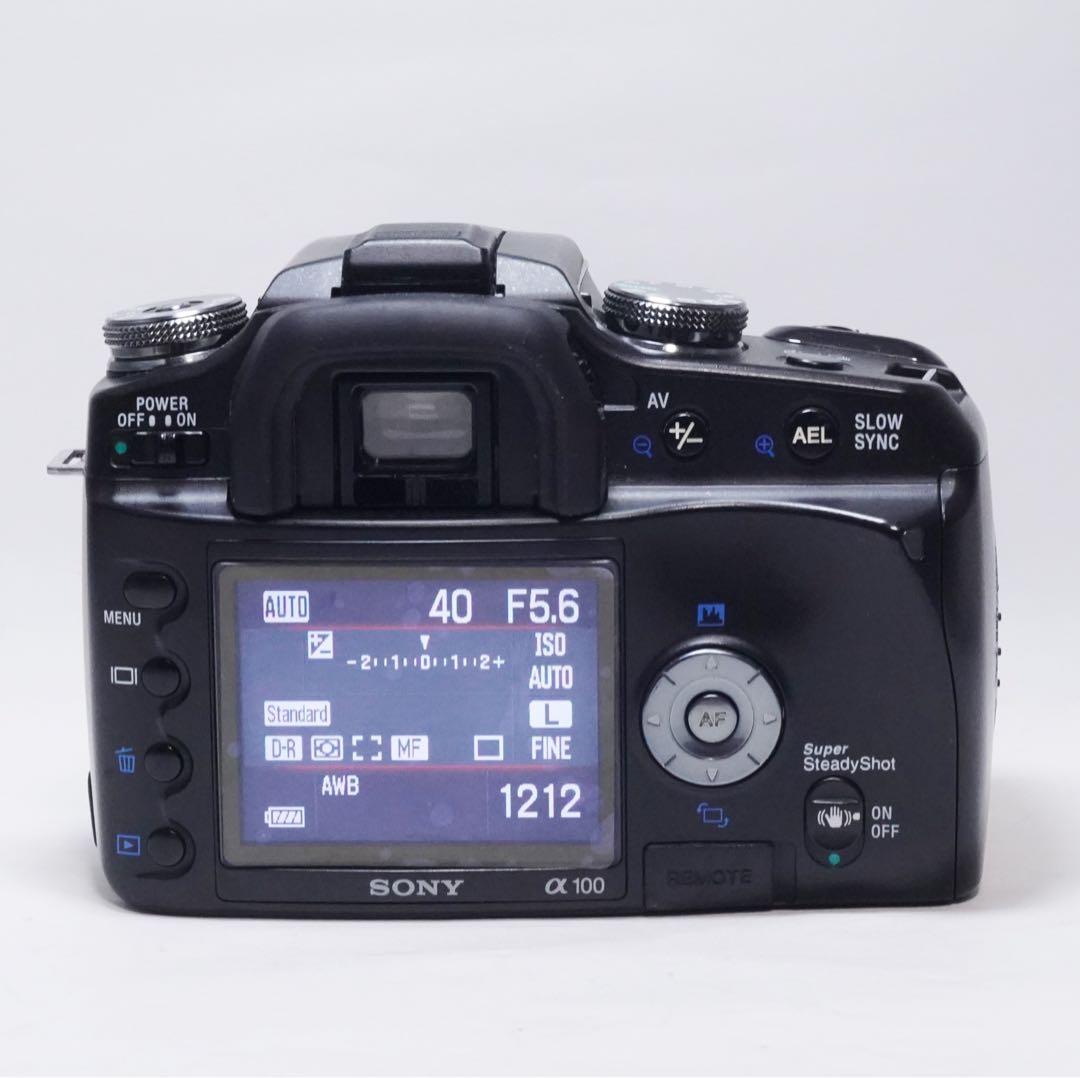 動作確認済 美品 SONY DSLR-A100 α100 18-55mm セット