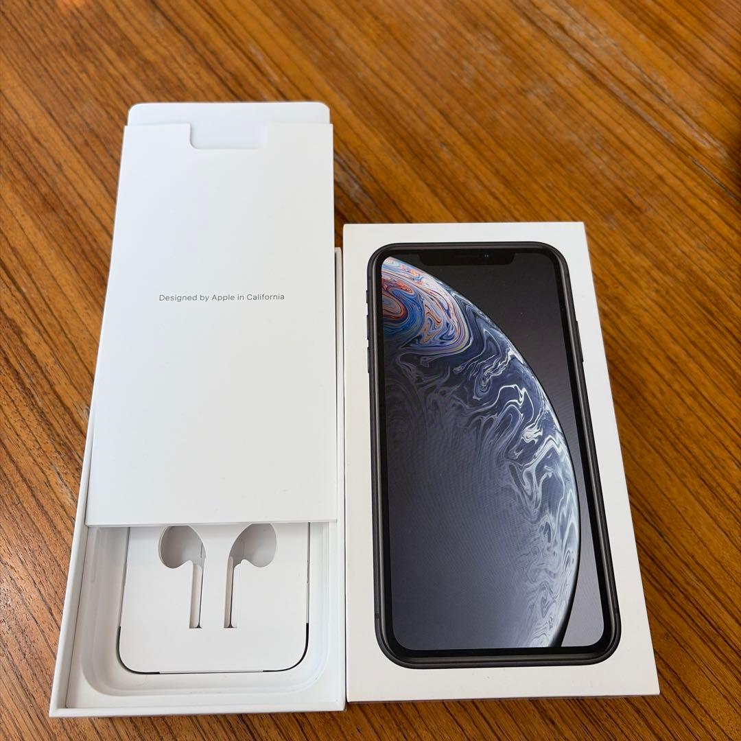 美品 iPhoneXR ブラック 64GB SIMロック解除済