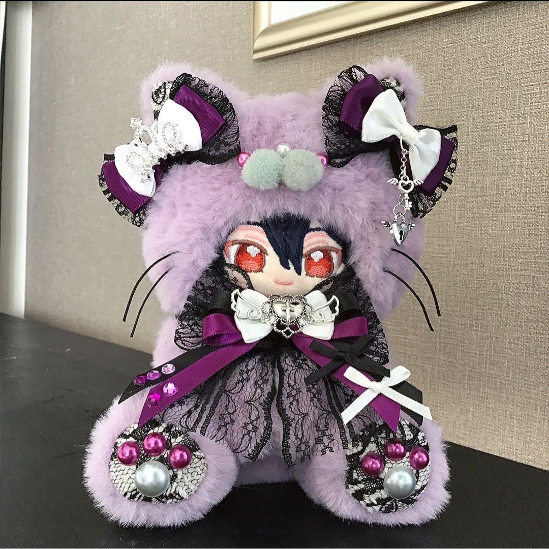 【い5】ねこ　ラベンダー　おすわり　着ぐるみ　12cm いつぬい　あんスタ