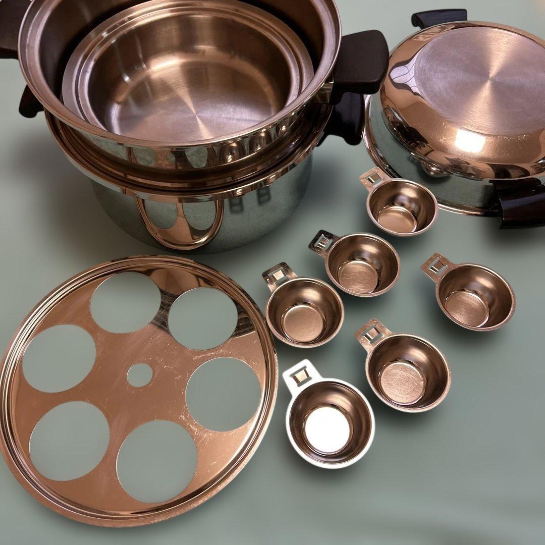 アムウェイ クィーンクック シチューパン 6L ステンレス 内鍋 蒸し器