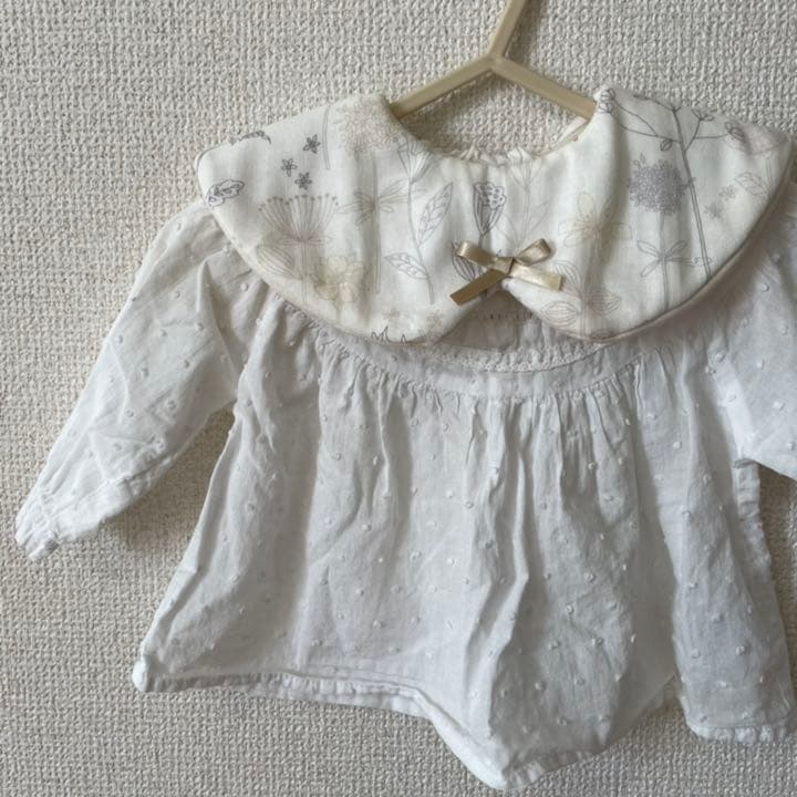 【一点限り】リボン付き襟風スタイ＊°