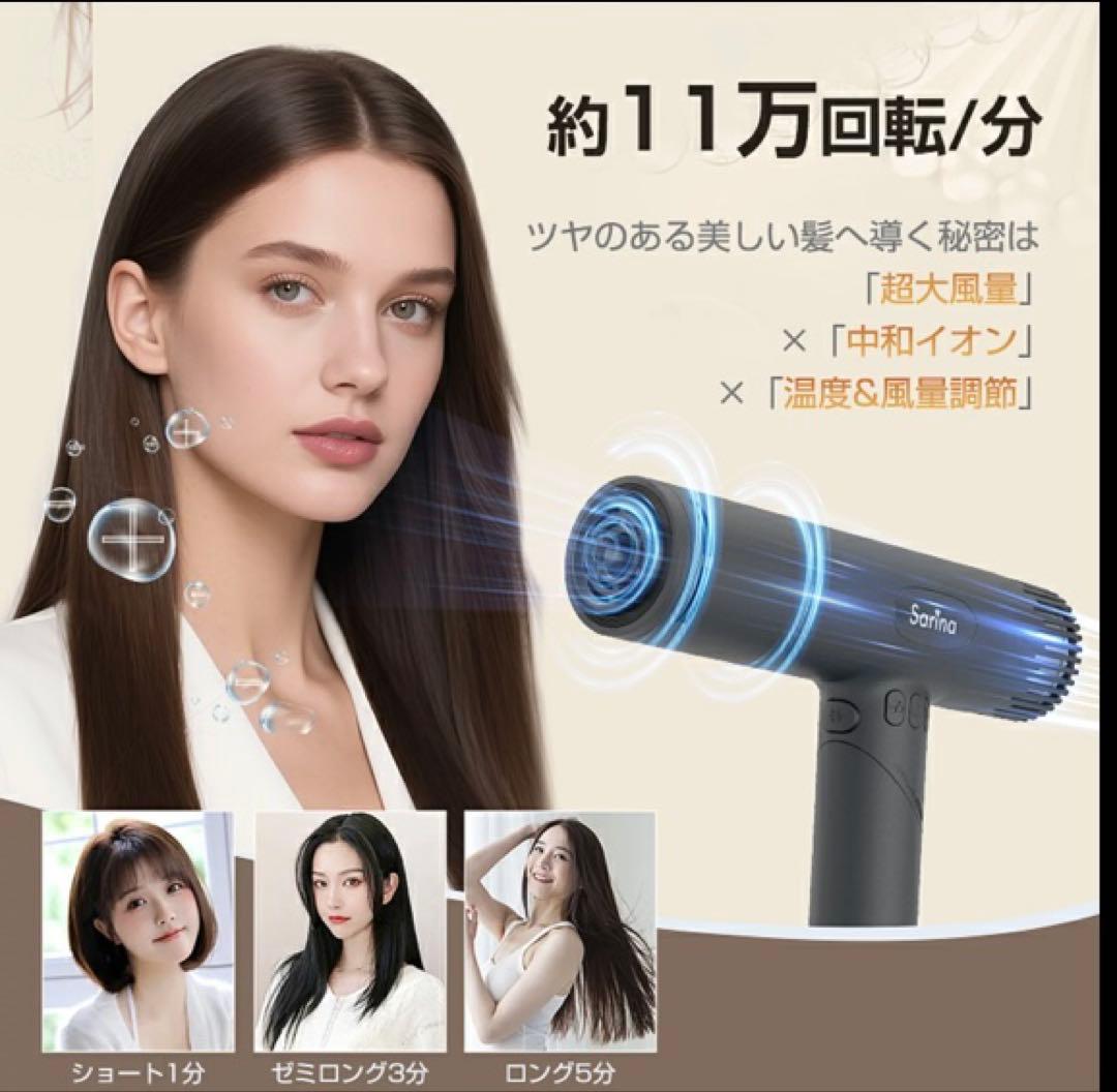 【楽天価格17890円】ヘアドライヤー 速乾 すぐ乾く　軽量　折りたたみ可能