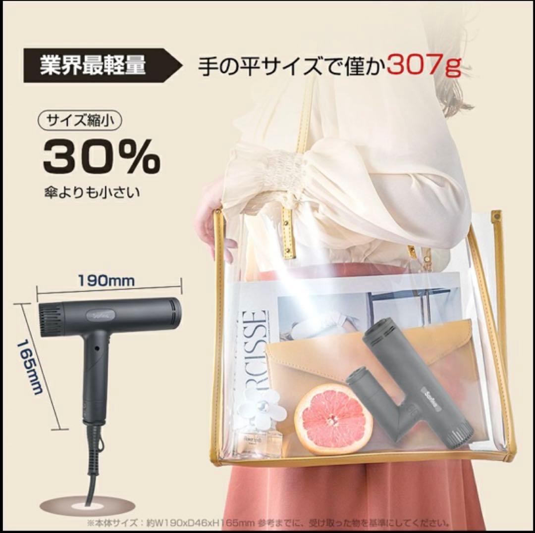 【楽天価格17890円】ヘアドライヤー 速乾 すぐ乾く　軽量　折りたたみ可能