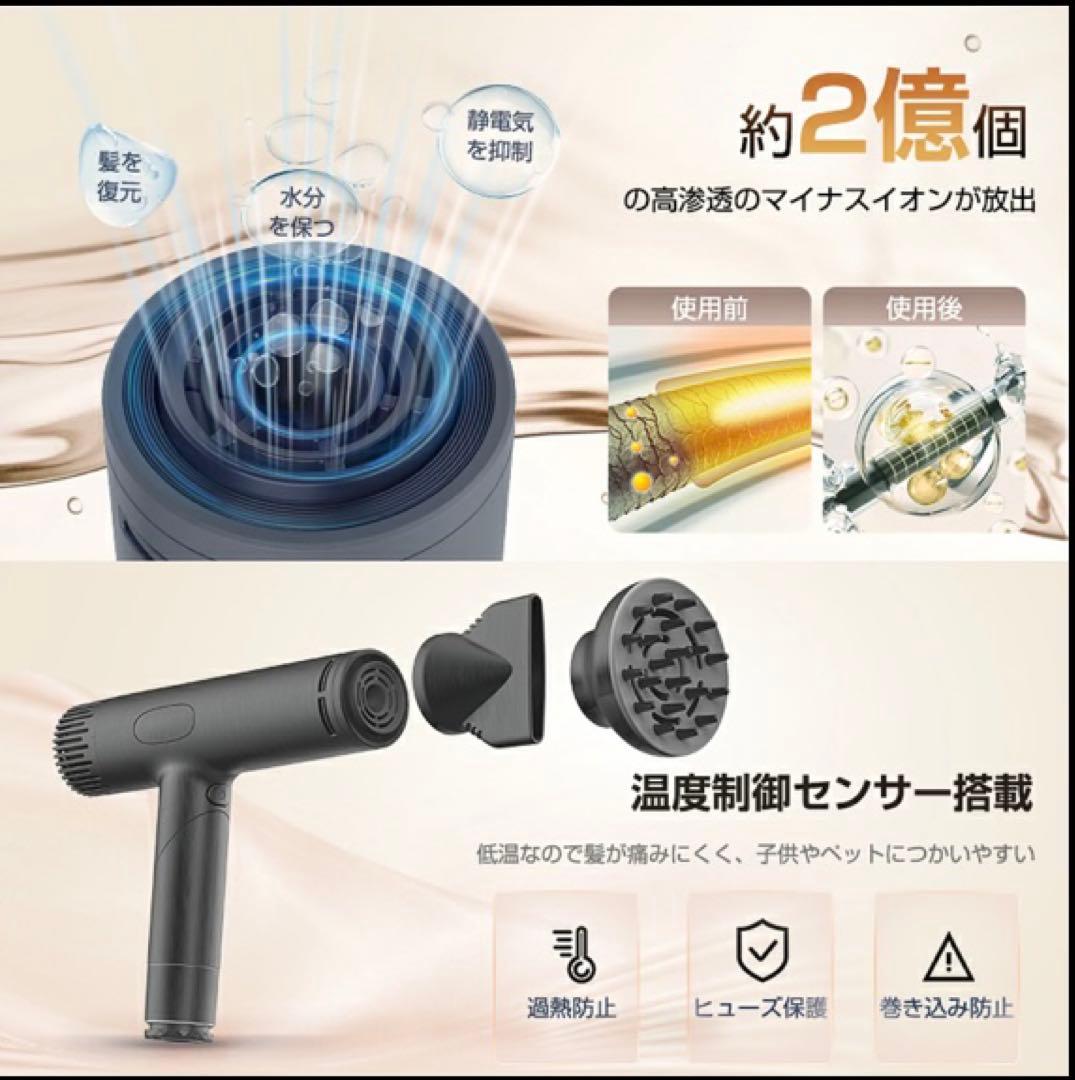 【楽天価格17890円】ヘアドライヤー 速乾 すぐ乾く　軽量　折りたたみ可能