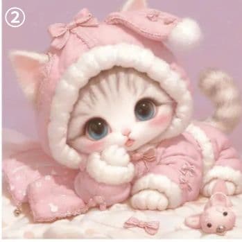ハンドメイド　オーダー受付ページ　♡ねこちゃん　 パネル♡　⑤