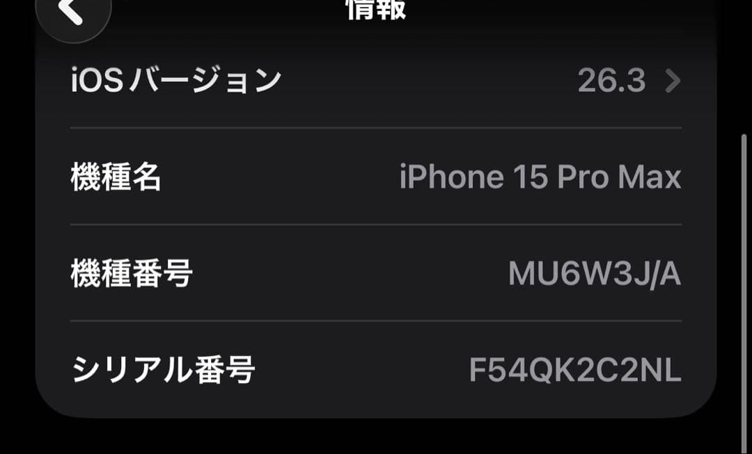 iPhone15ProMax512GBおまけケース&airpods4 A3050