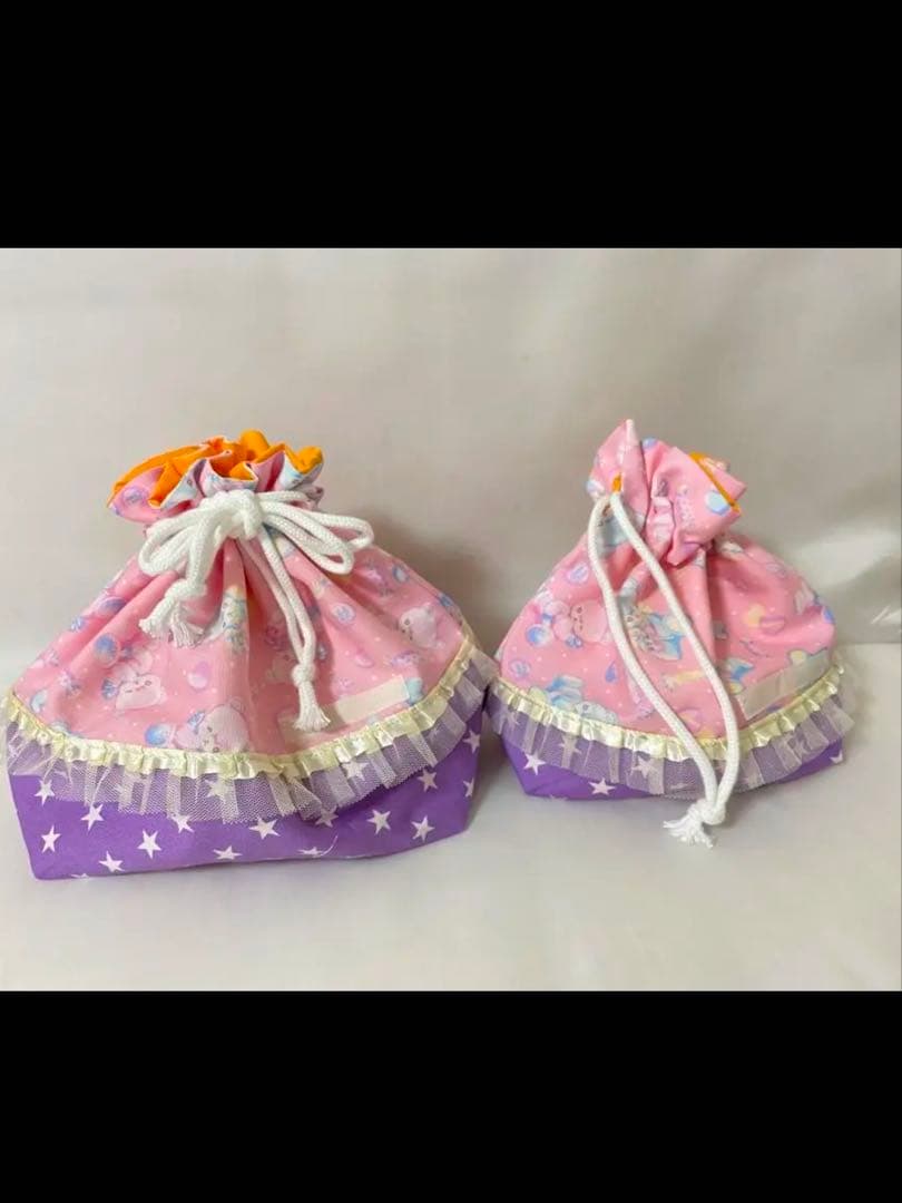 【特別価格】ネームタグ付き、ゆめかわくまちゃんの入園入学グッズ7点セット女の子