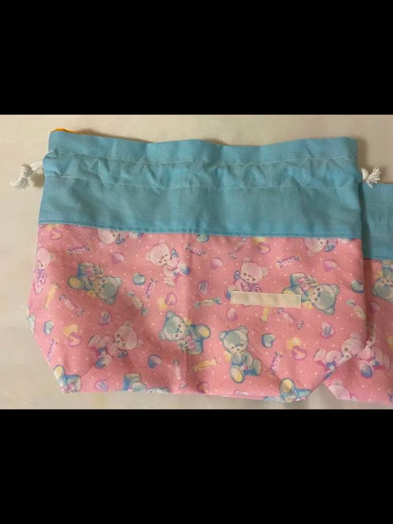 【特別価格】ネームタグ付き、ゆめかわくまちゃんの入園入学グッズ7点セット女の子