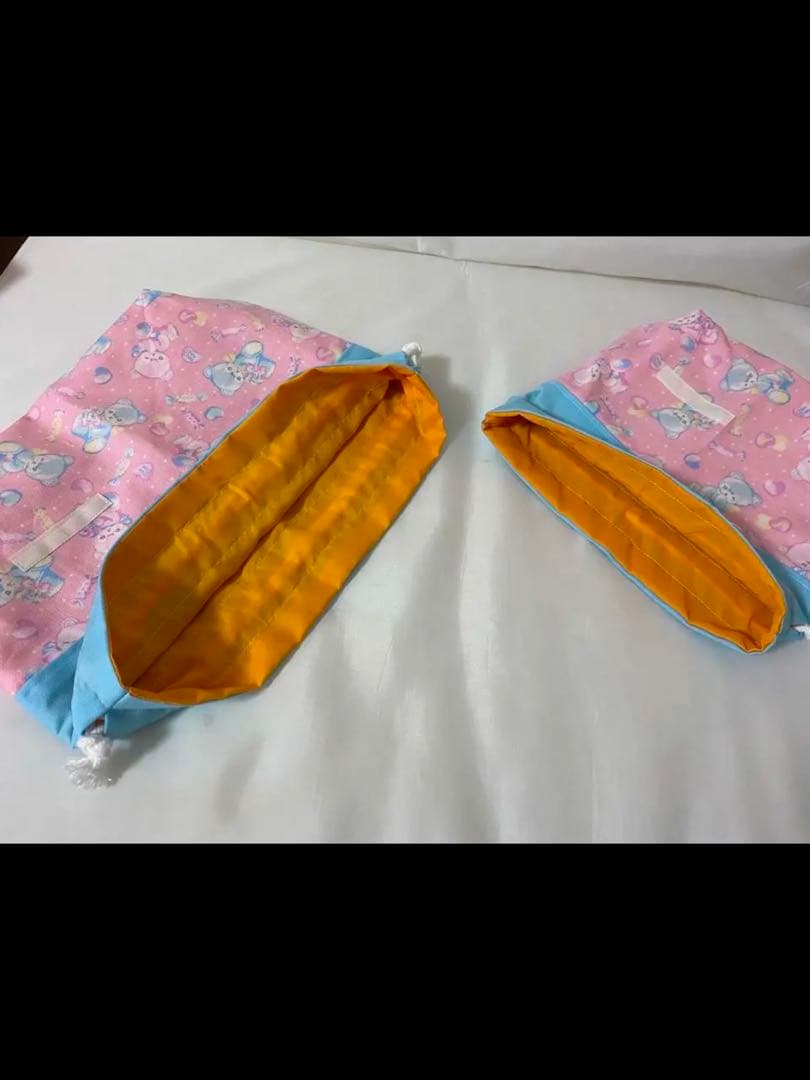 【特別価格】ネームタグ付き、ゆめかわくまちゃんの入園入学グッズ7点セット女の子