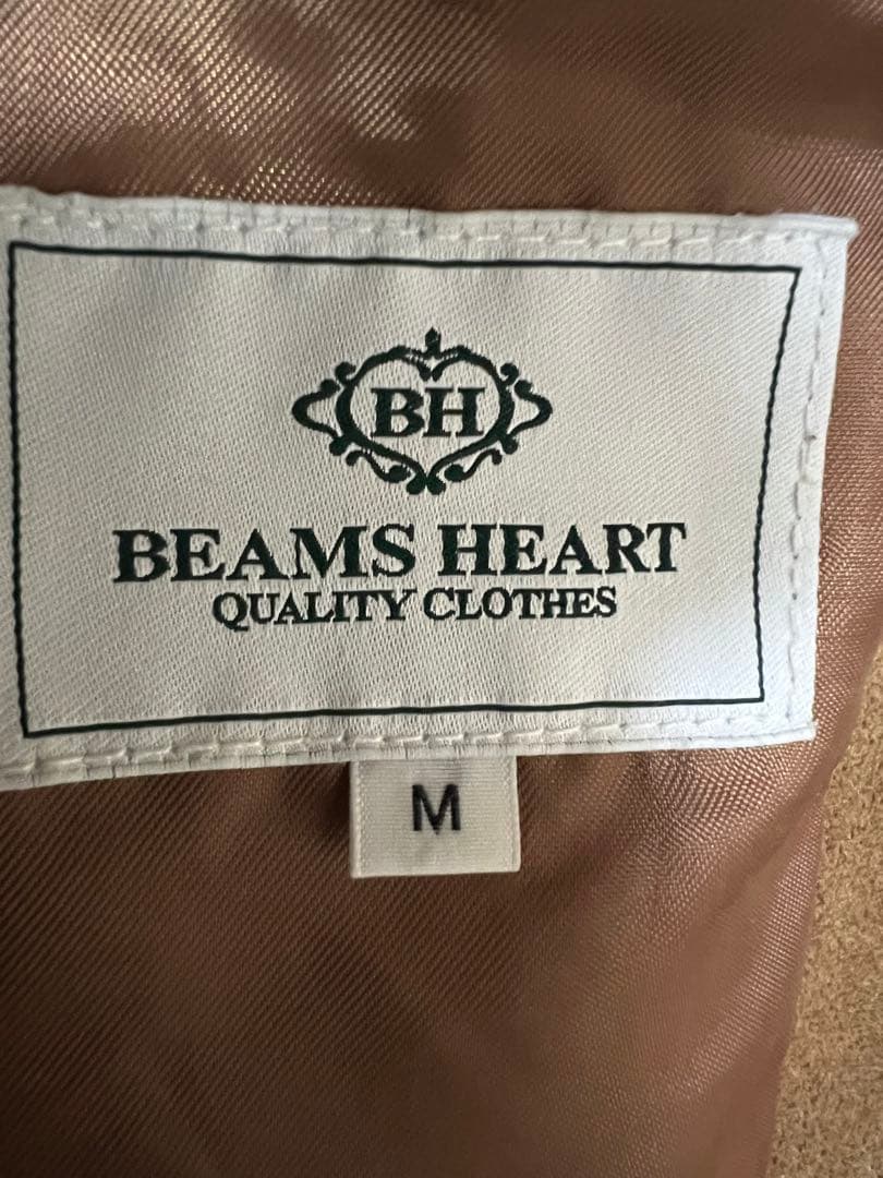 ビームス　beams ヤギ革　スェード　メンズ　シングルライダーズ　ベージュ　M