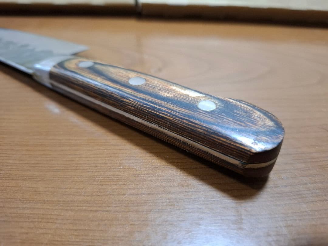 紋三郞　万能包丁 三徳包丁 全長30.7 刃渡り18.5cm 高級庖丁