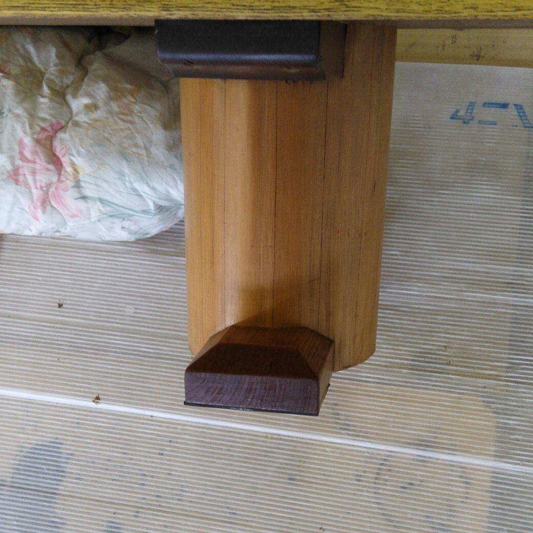 天然ナラ変杢座卓