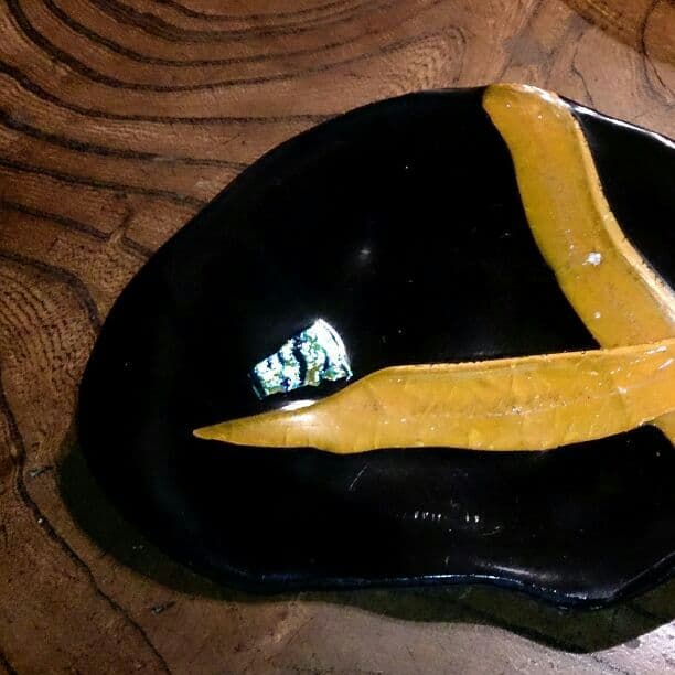 ダイクロガラス使用★楕円皿♪