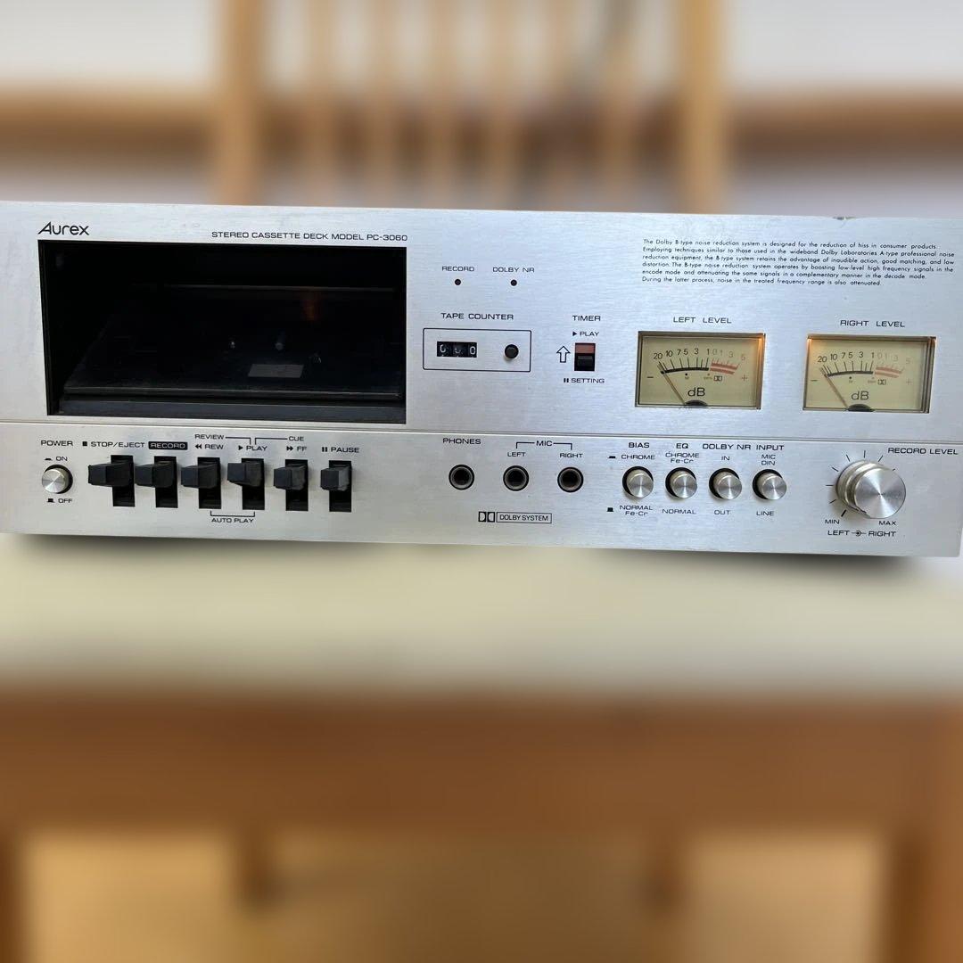 Aurex ステレオカセットデッキ PC-3060