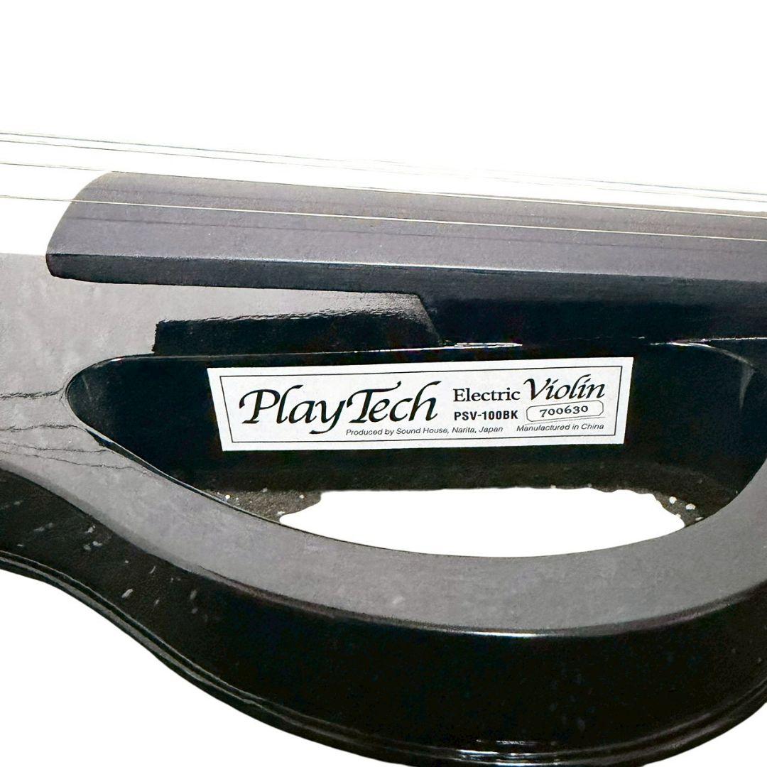 【未使用品級】PLAYTECH PSV100BK エレキバイオリン ケース付