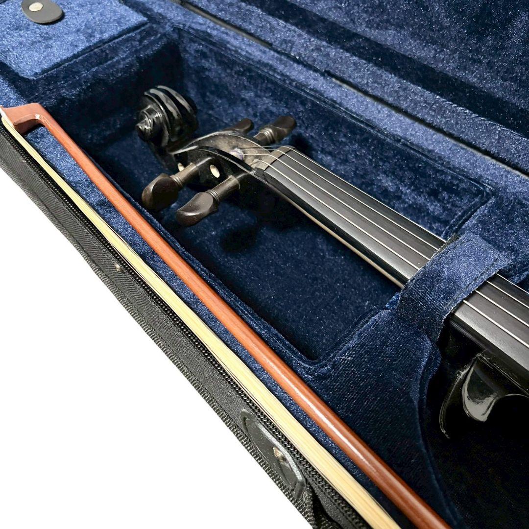 【未使用品級】PLAYTECH PSV100BK エレキバイオリン ケース付