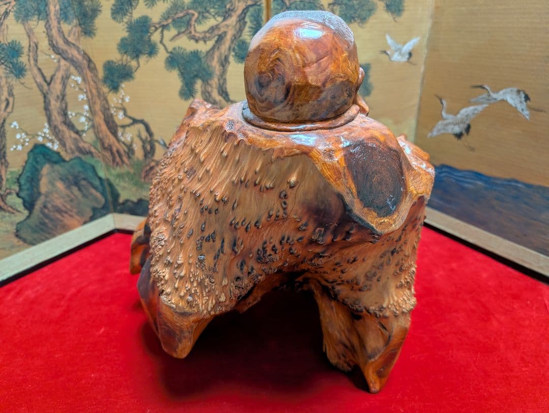 彫刻　古美術　置物　布袋　招福