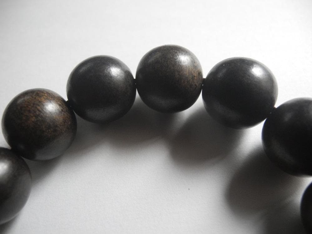 ベトナム産 香木 数珠 ブレスレット 水沈 沈香 良品 良香 ⑤28g16mm