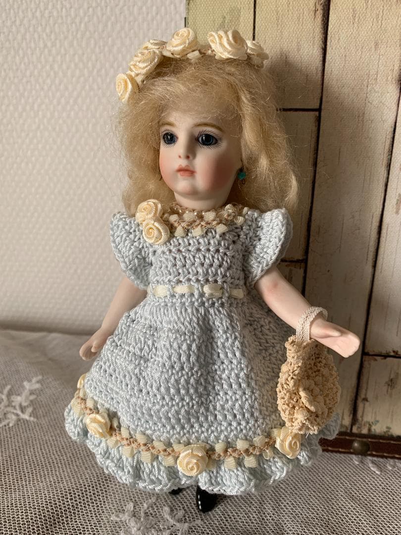 ✨お着換え用✨ミニョネット用ワンピース＆コートセット　ビスクドール　リプロ