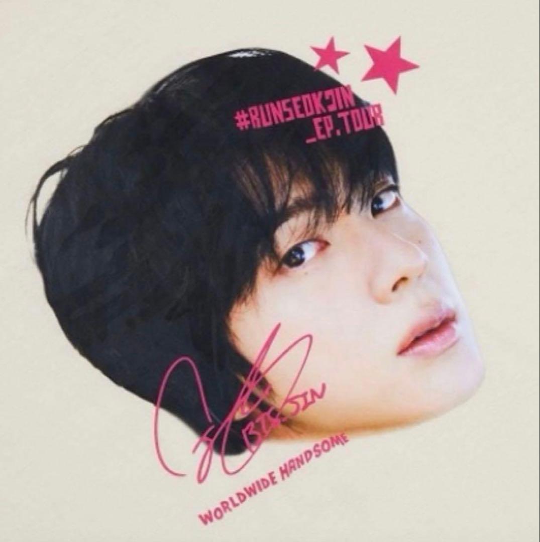 公式BTS JIN RUNSEOKJIN S/S T-Shirt M