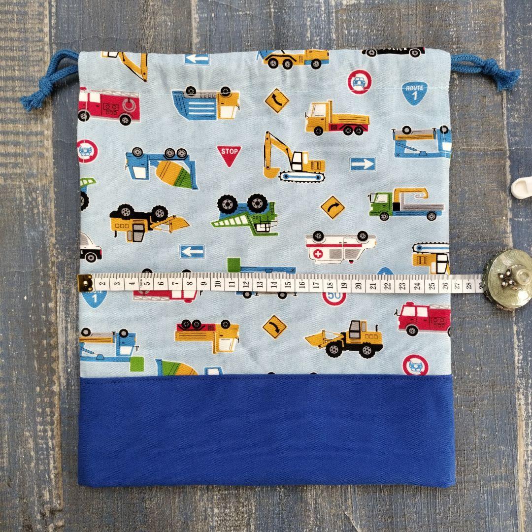 ♬61なかさまオーダー専用☆ハンドメイド☆お気に入りはたらく車たちライトブルー