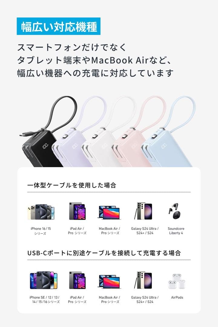 ANKER Power Bank 10000mAh USB-C アンカー