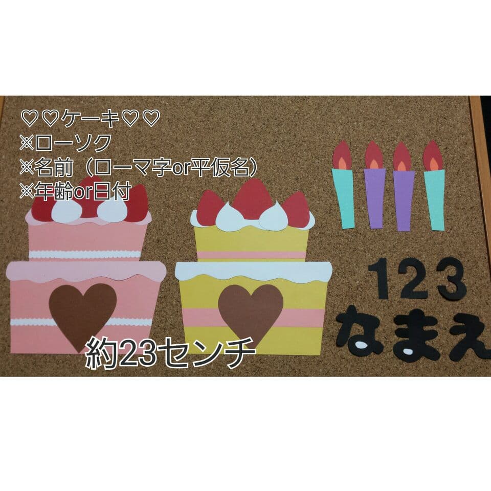 誕生日☆壁面☆アルバム用飾り