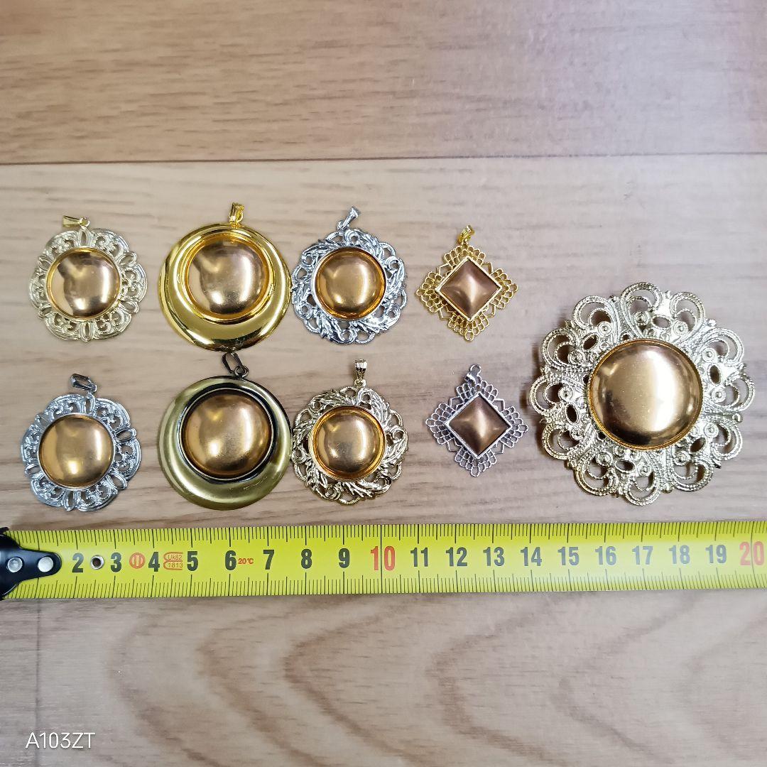 ●未使用品 七宝焼 材料 ペダントトップ ブローチ 120個 まとめて