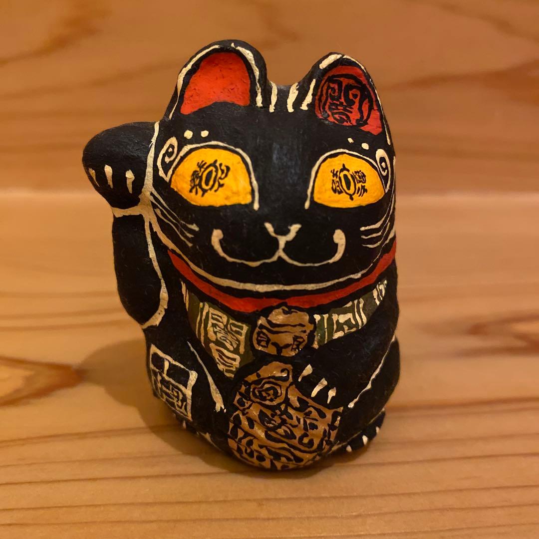 花日和　畳　招き猫　ブローチ　花日和畳