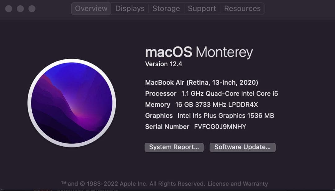 MacBook Air Retina 13インチ 2020 USキーボード配列