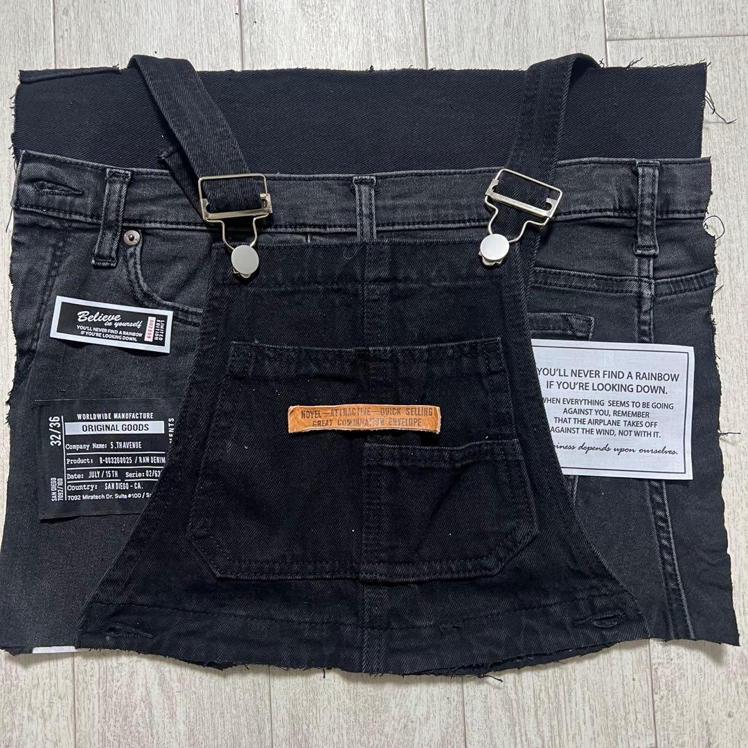BIGショルダーバッグ　デニムリメイク　ハンドメイド